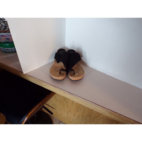 Donald Pliner Gyer Wedge Sandals Metallic Black/Black 8.5 M - Picture 4 of 5